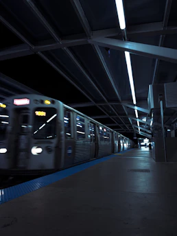 a train in a train station