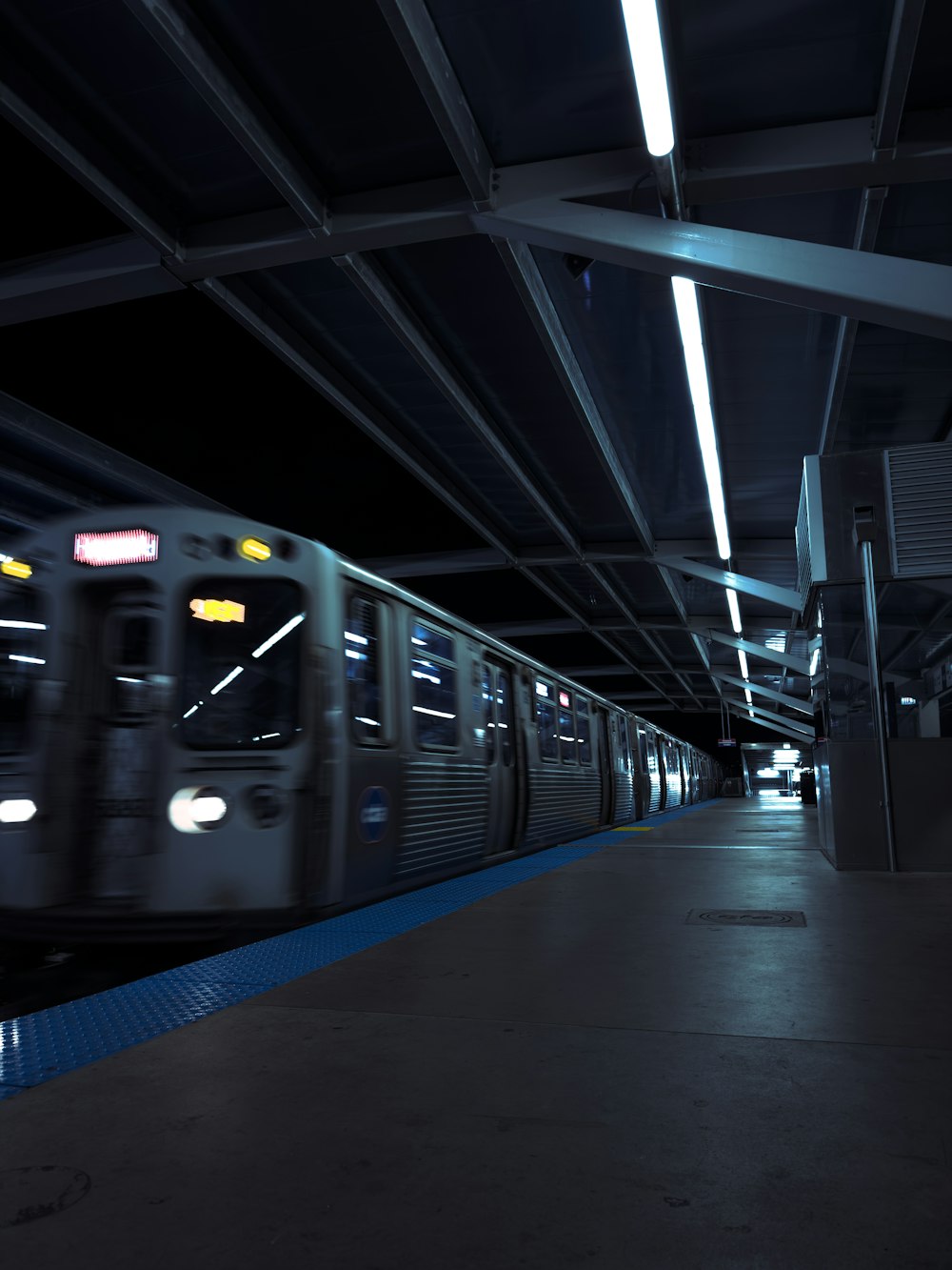 a train in a train station