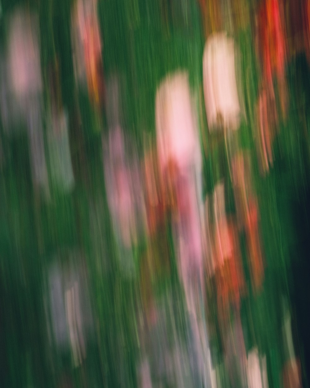 a close up of a green and red background