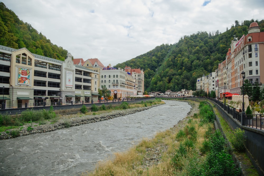 a river running through a city