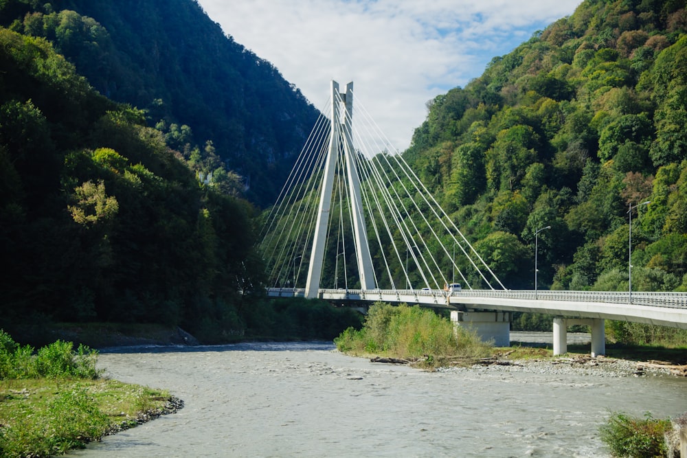 a bridge over a river