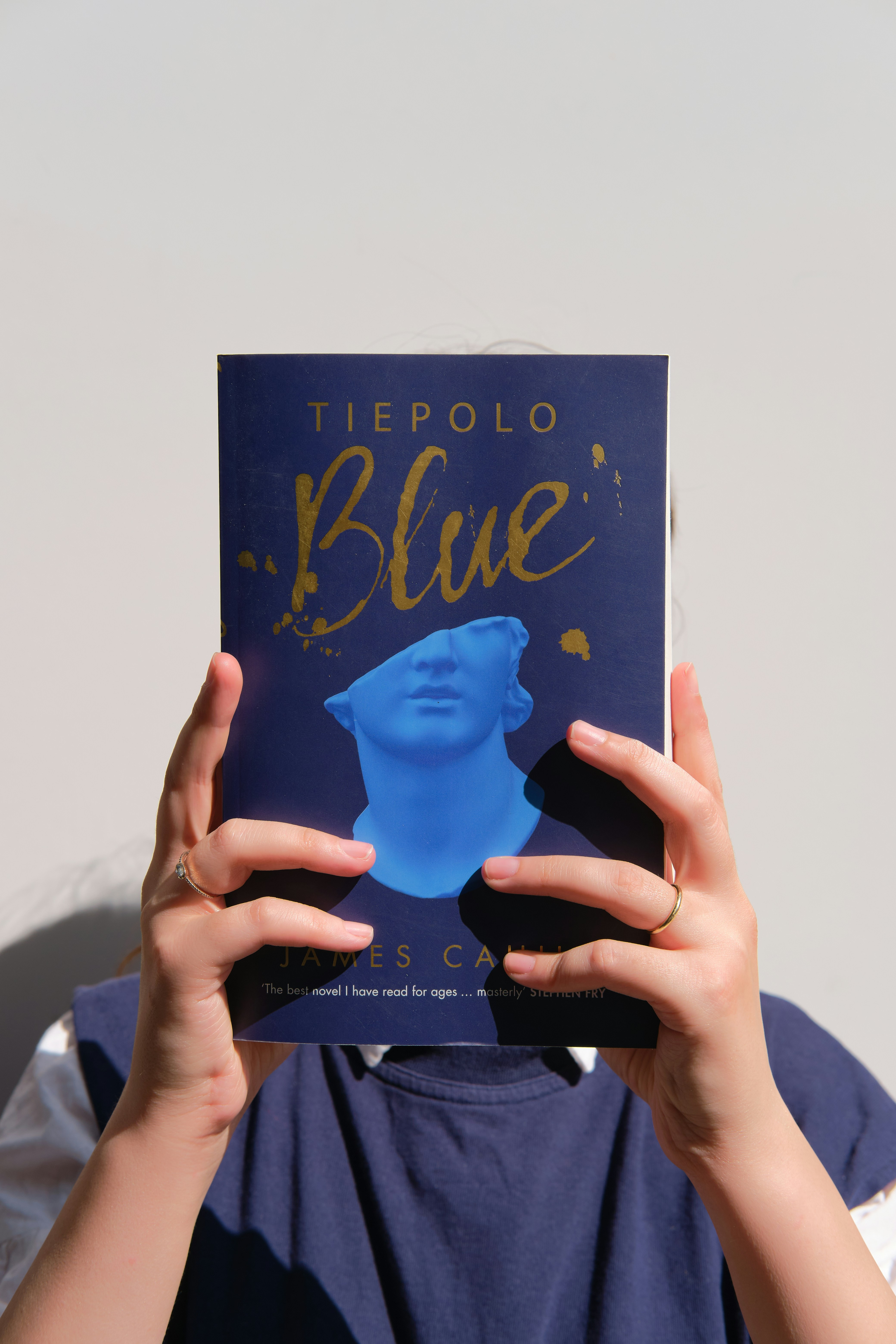 a person holding a book