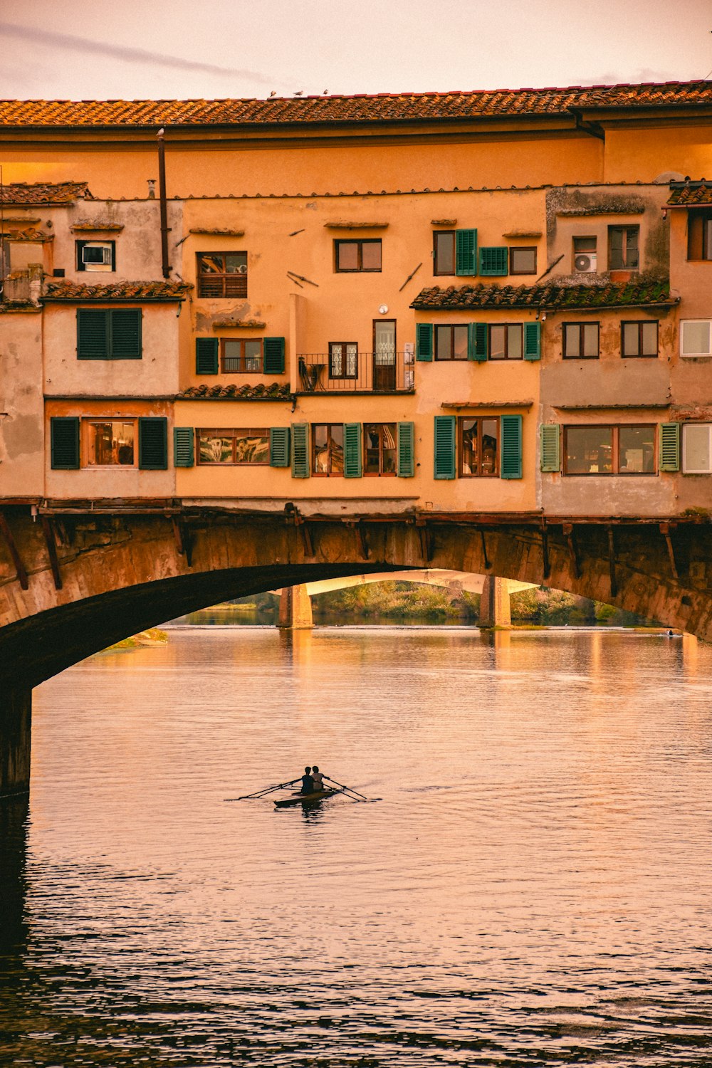 a boat on a river