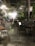 A cozy cafe interior with a rustic and natural ambiance. There are several tables and chairs, some occupied by people engaged in conversation. The decor features a mix of greenery, including large potted plants and hanging vines. Overhead, warm lights illuminate the scene, creating a welcoming atmosphere.