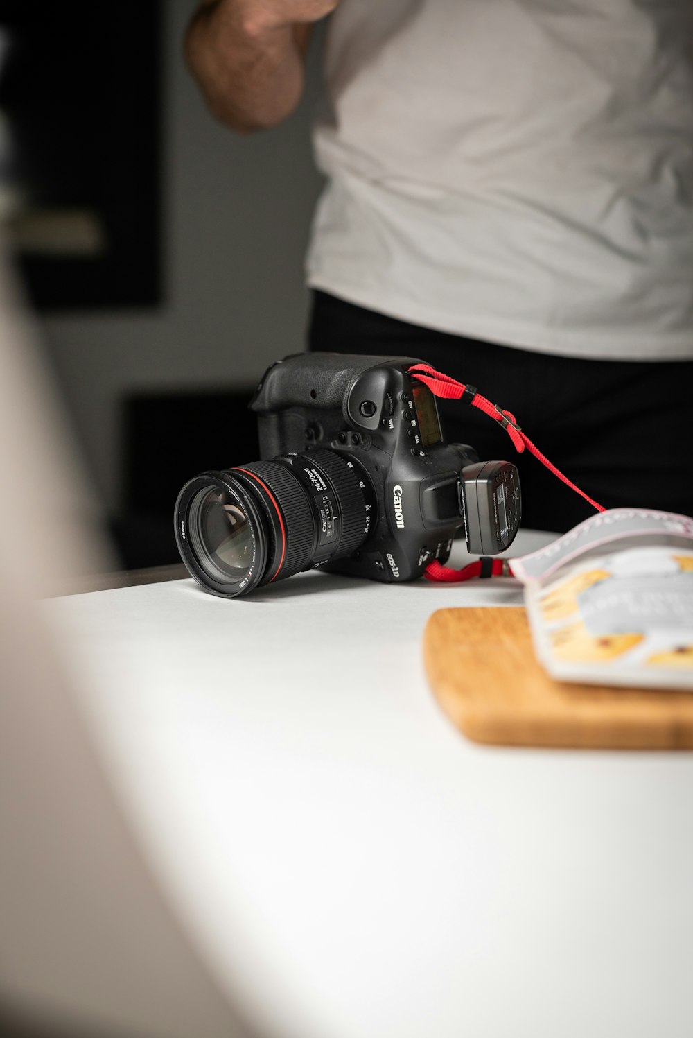 a camera on a table