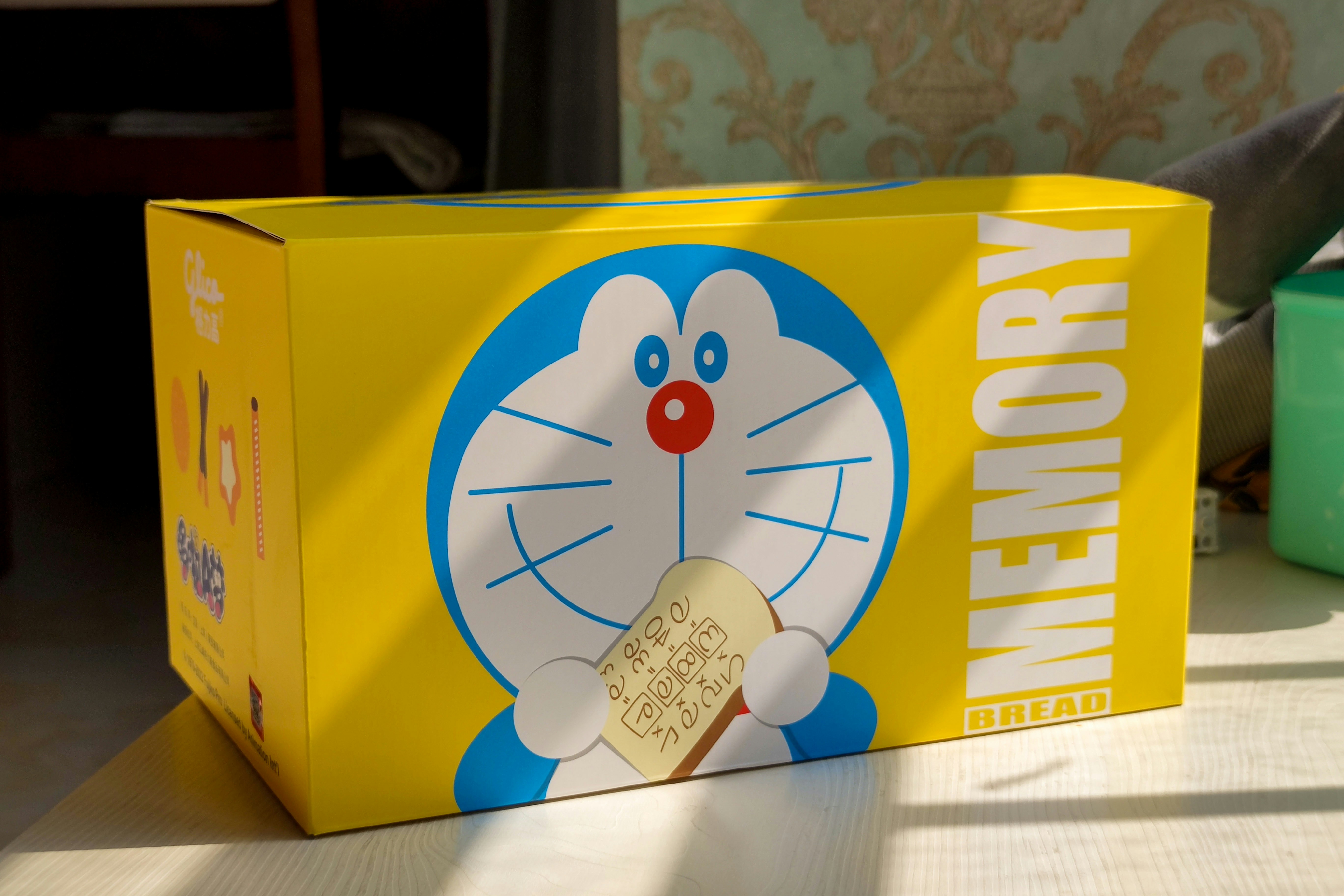 a box with a cartoon character on it