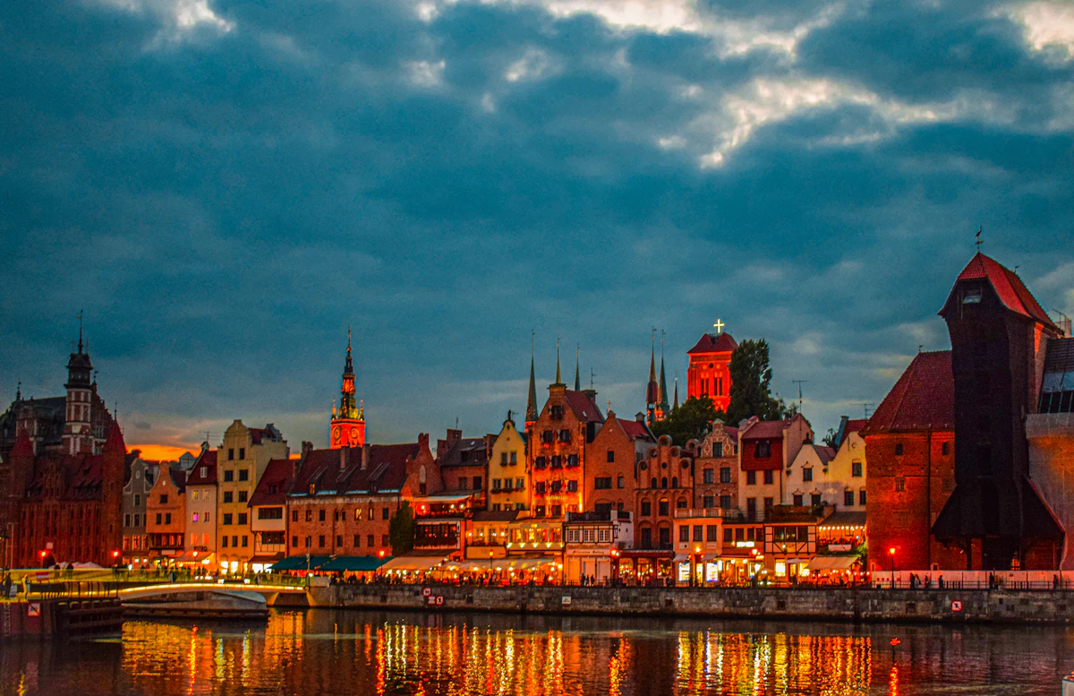 Gdańsk Main Town at dawn