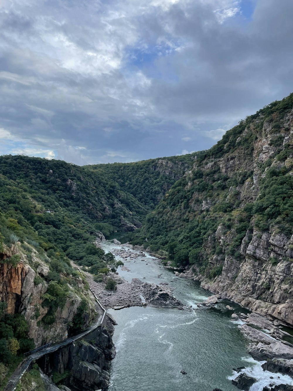 a river running through a valley