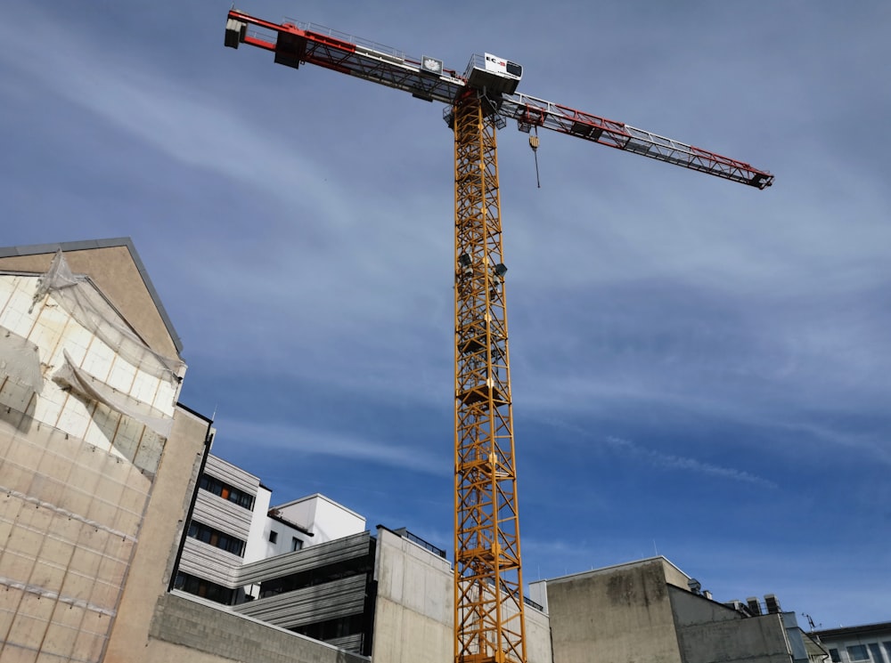 a crane on top of a building