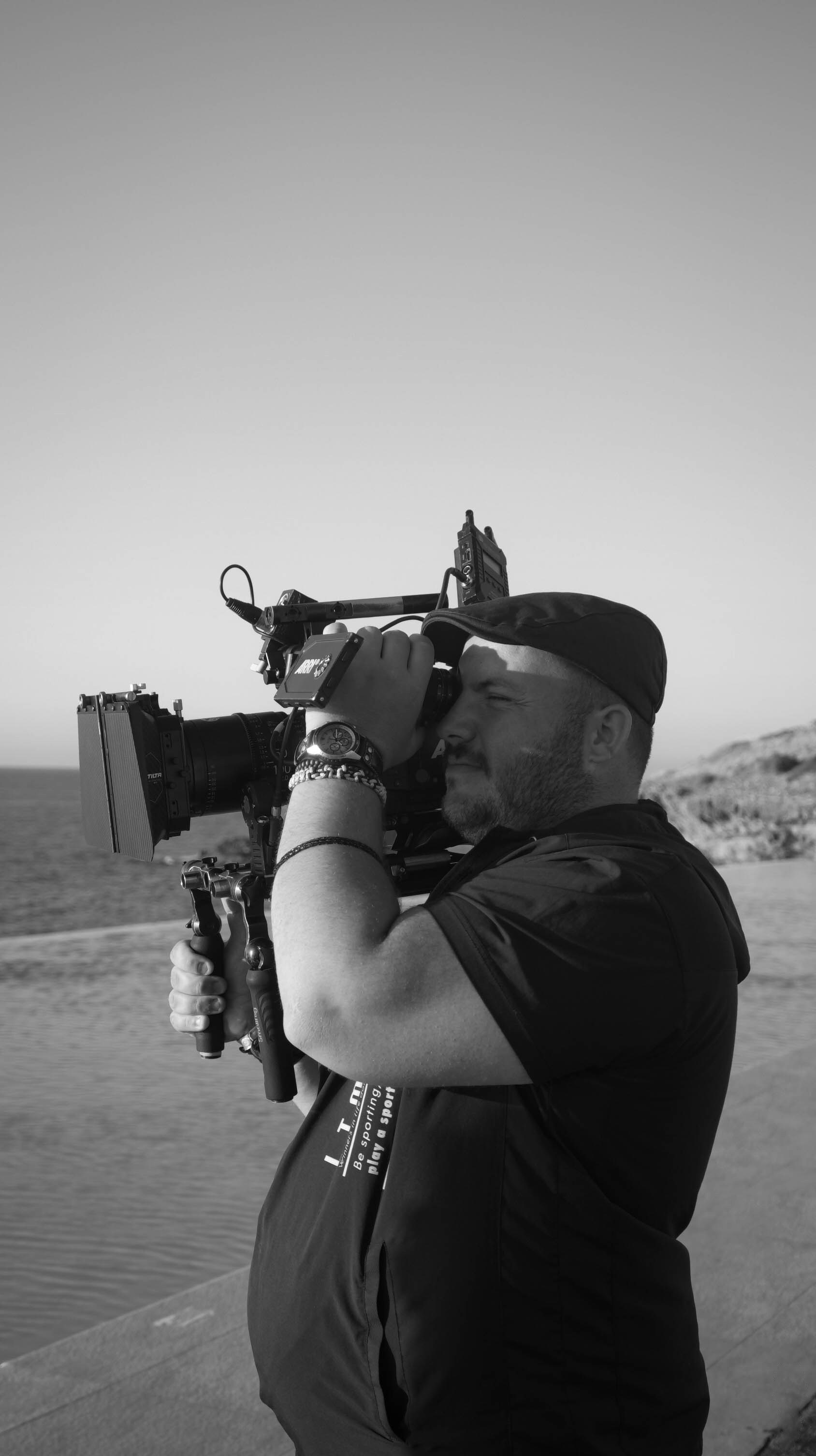 a person holding a gun