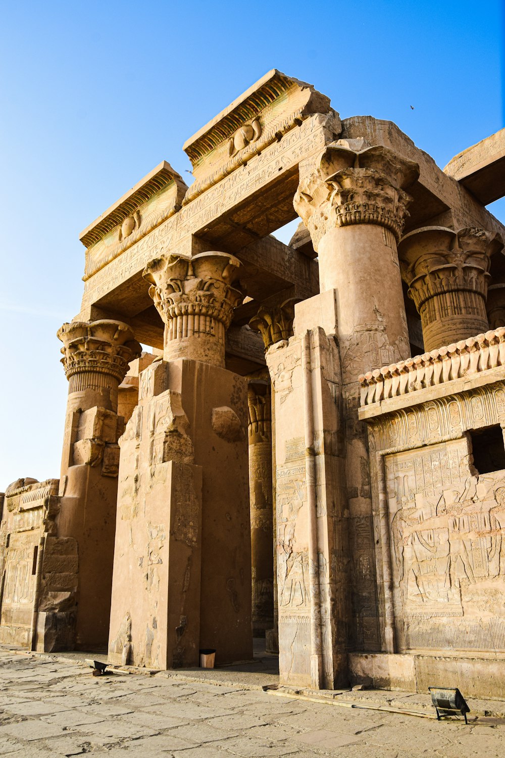 Temple of Kom Ombo with pillars