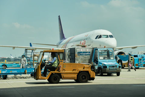 a truck with a plane on top