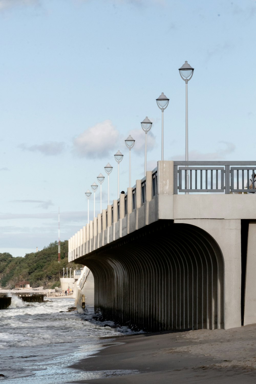 a bridge over water