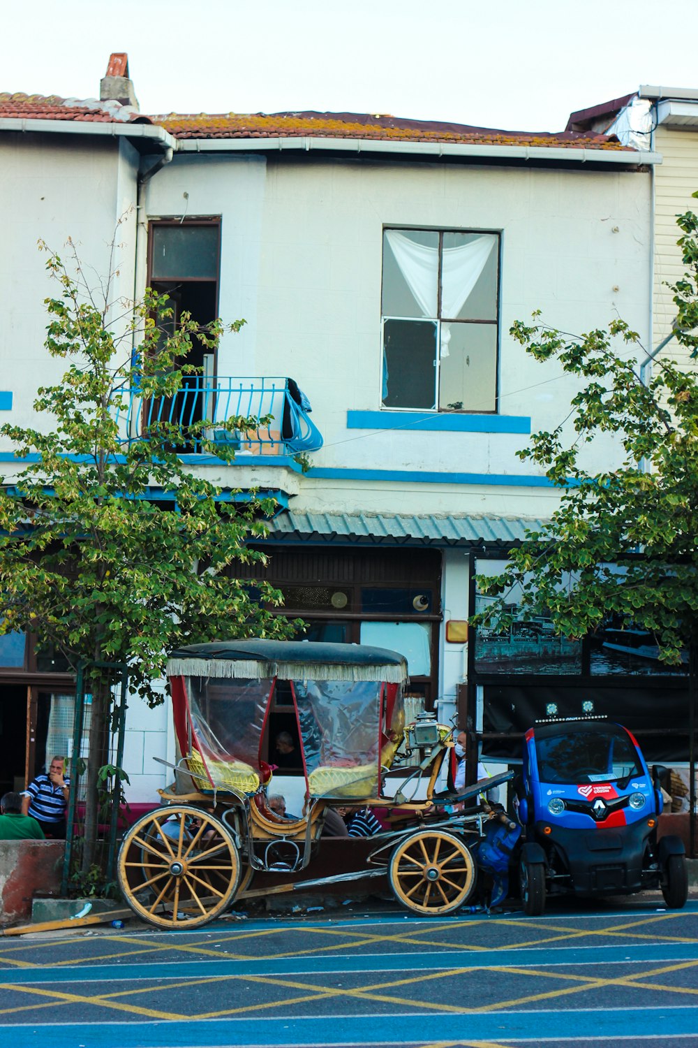 a carriage on the street