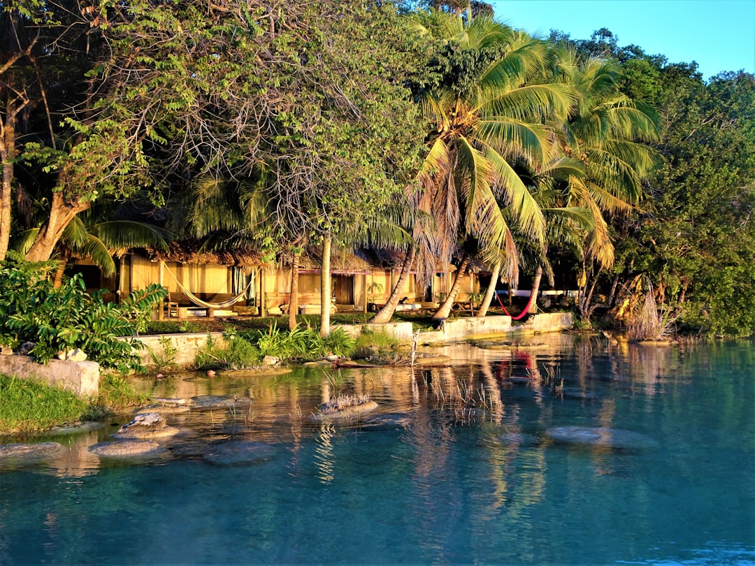 a house on a lake,