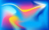 A vibrant animated video frame with flowing colors