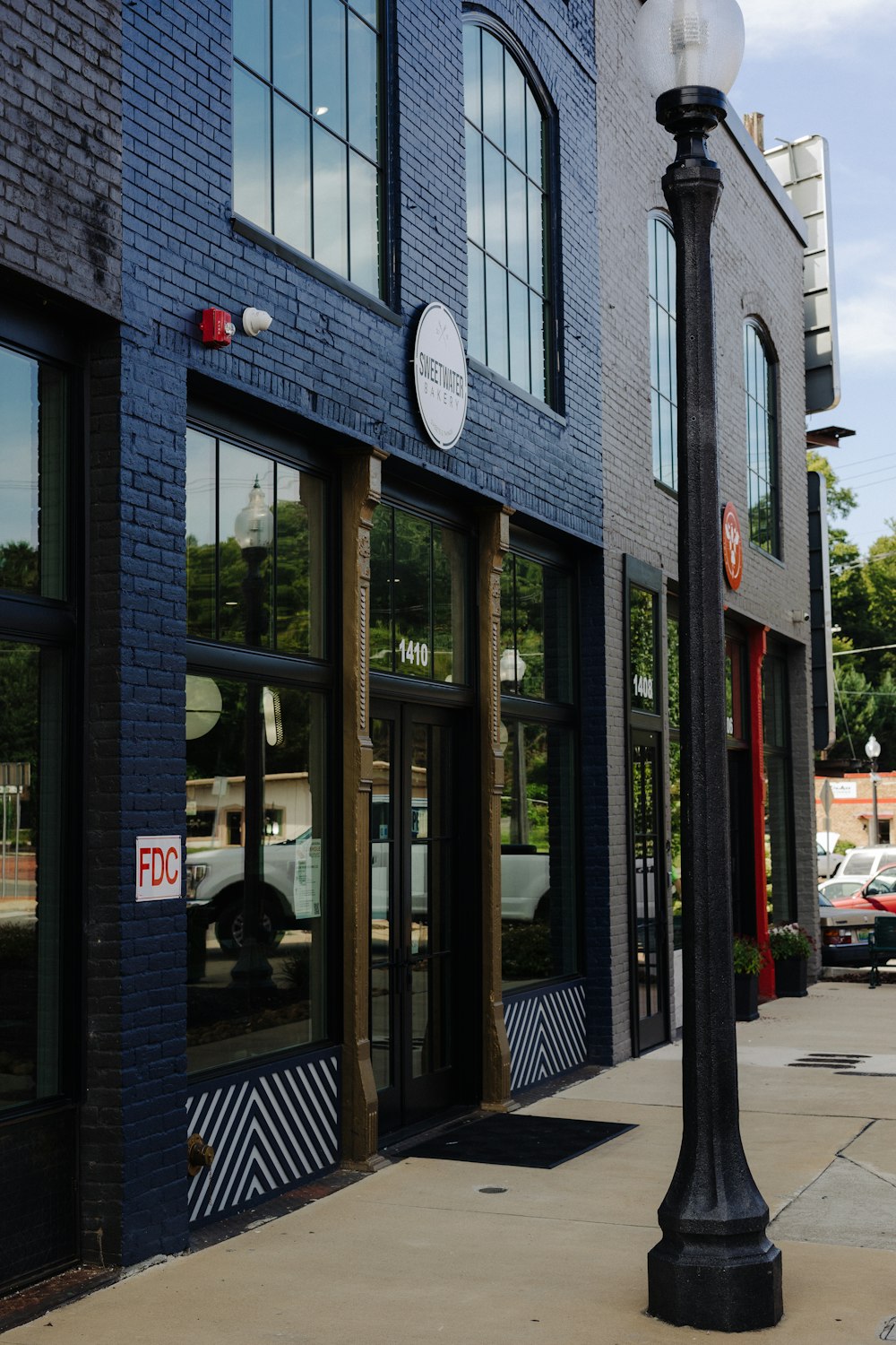 a building with a sign on the front