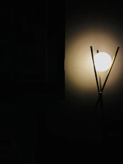 A modern 3D printed lamp showcasing innovative design.