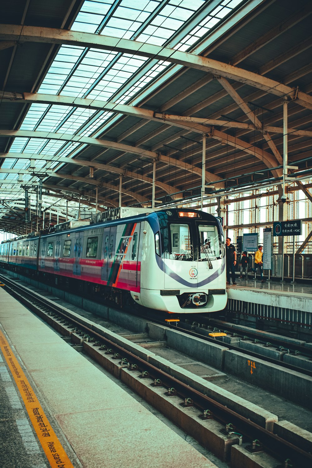 a train in a station