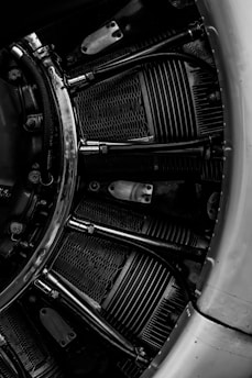 a close-up of a car engine