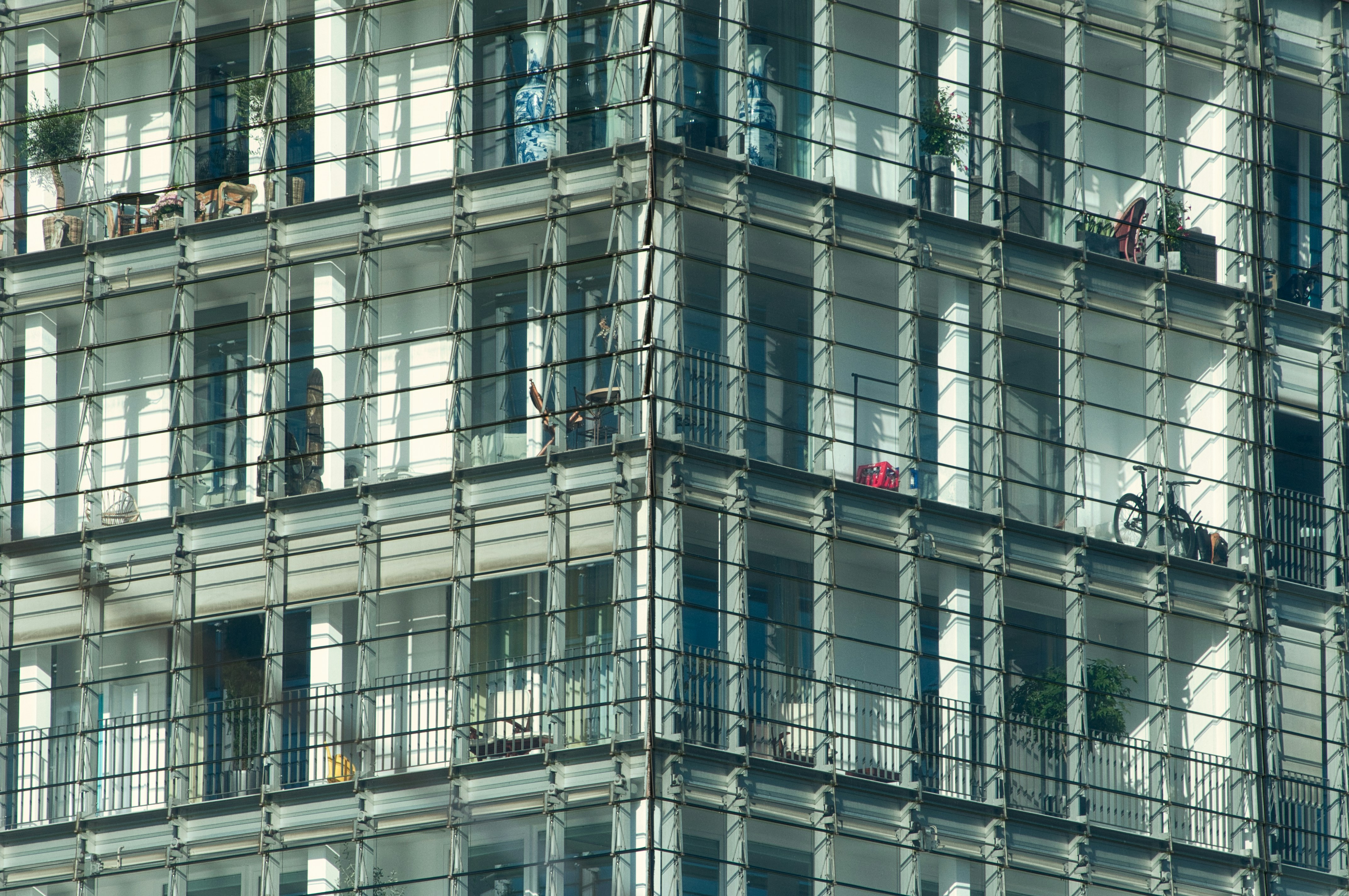 a building with many windows