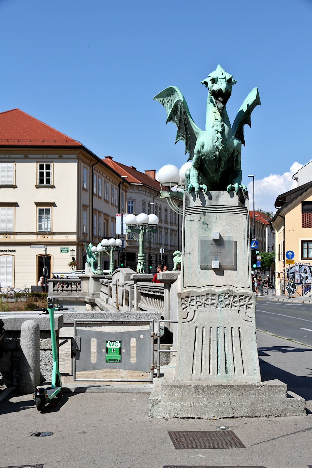 a statue of a person holding a torch