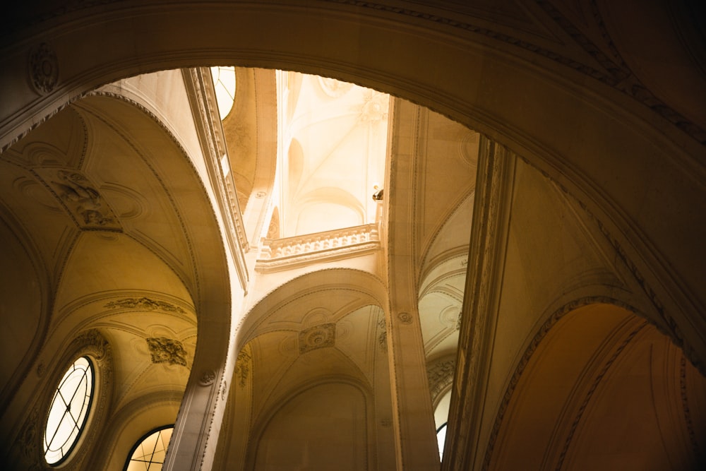 a large arched ceiling