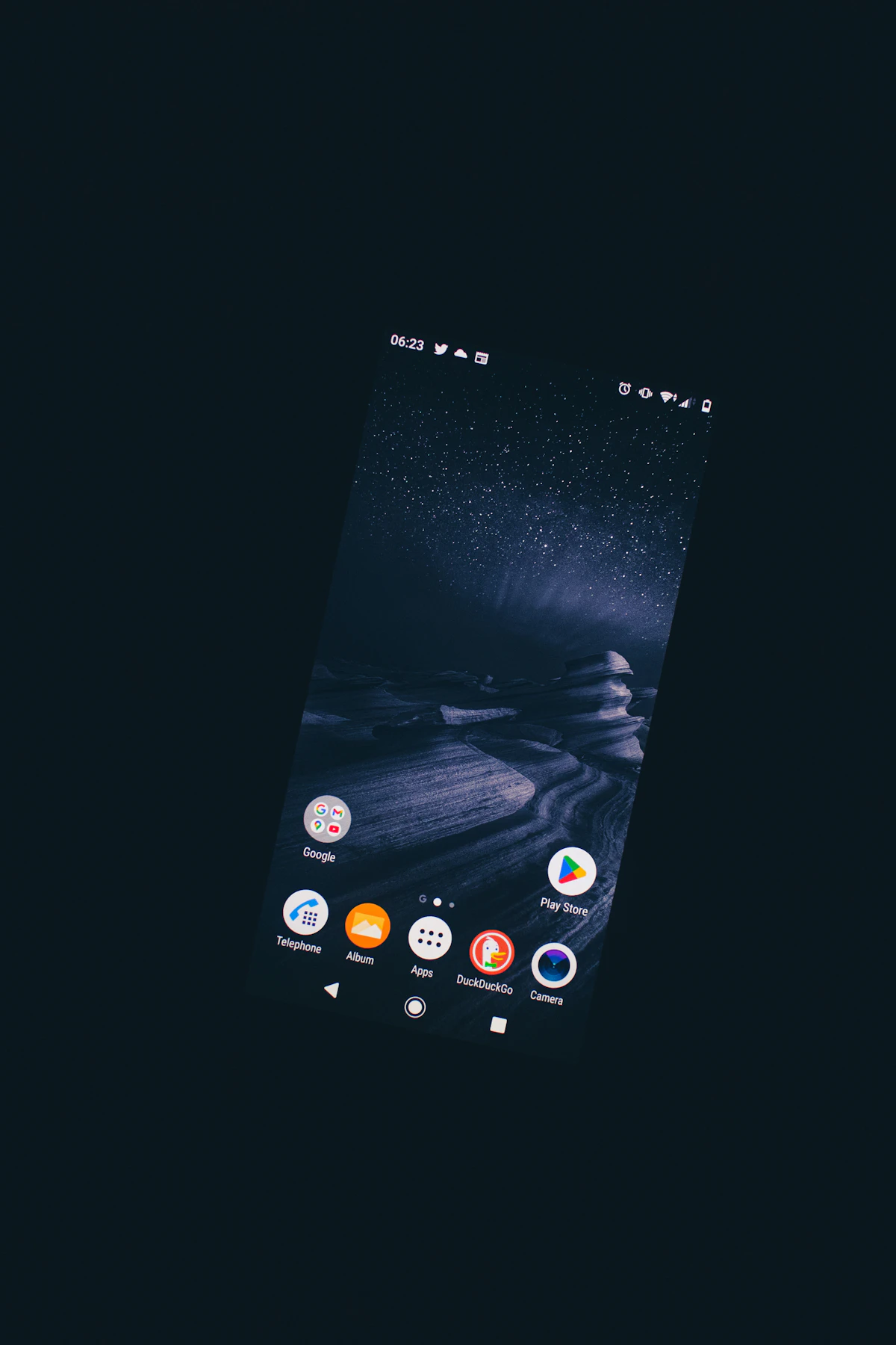 Abstract dark interface graphic