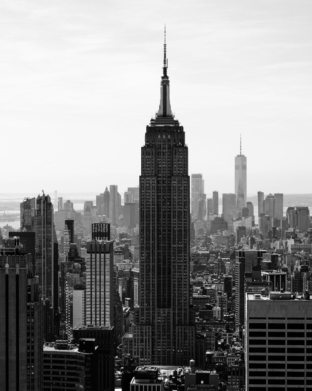 Empire State Building with tall buildings