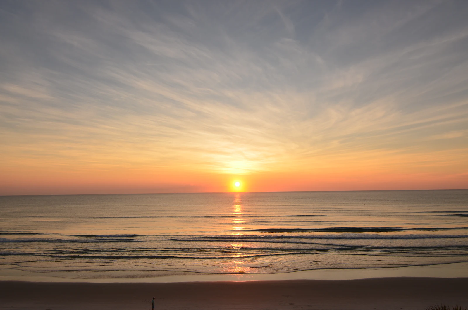A Gulf of Mexico sunset on Florida's coast