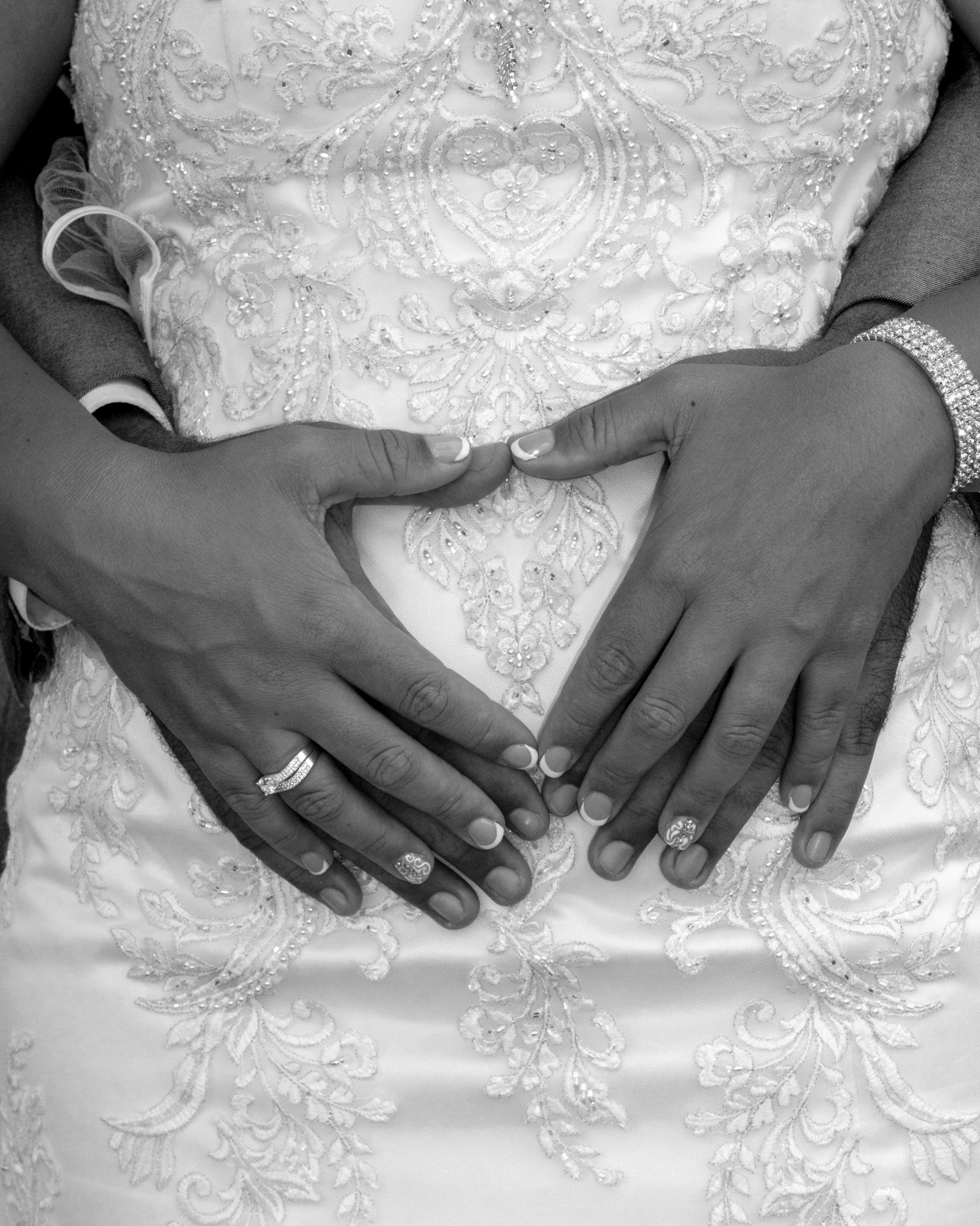 a person holding the hands together