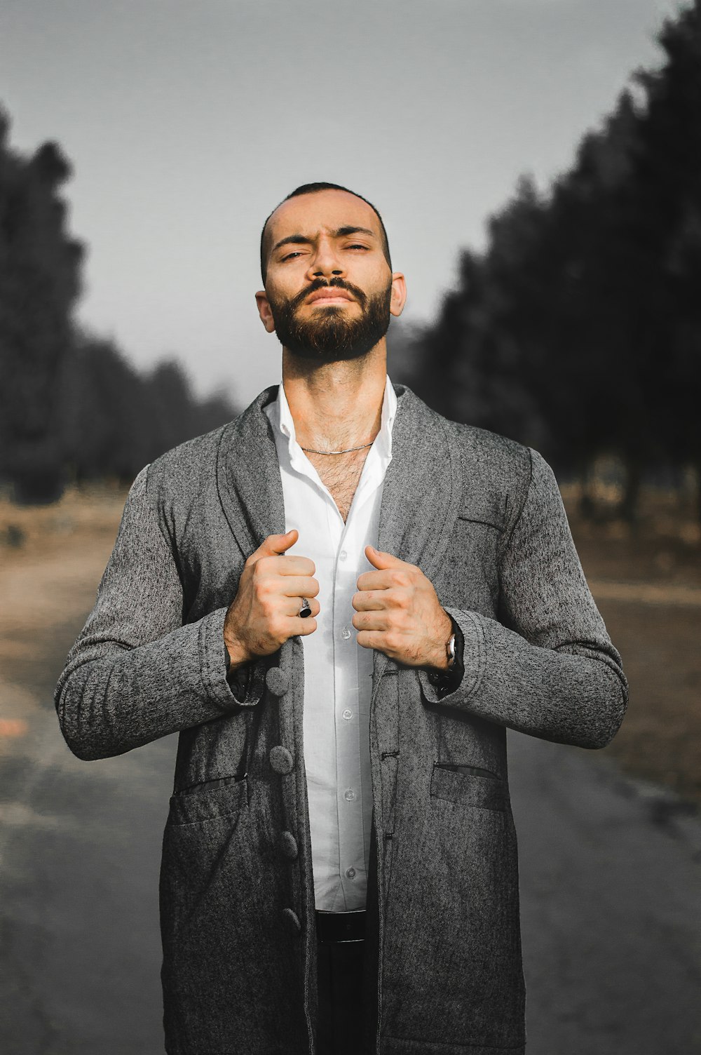 a man with a beard and mustache