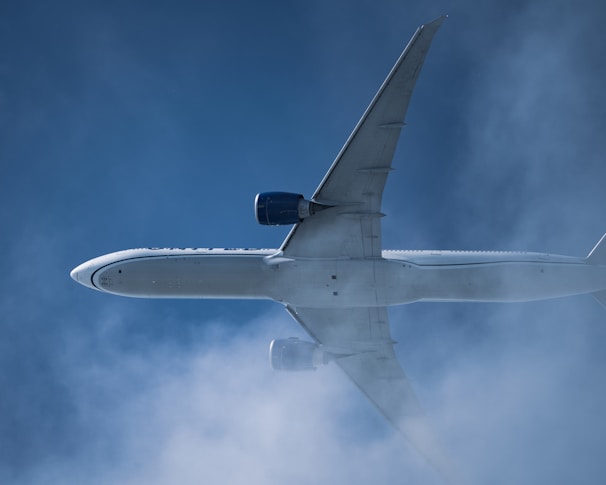 a jet flying in the sky