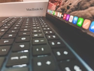 Close-up of a refurbished laptop being tested before delivery.