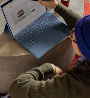 a person using a laptop