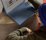 a person using a laptop