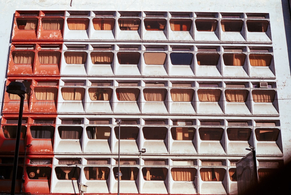 a building with many windows