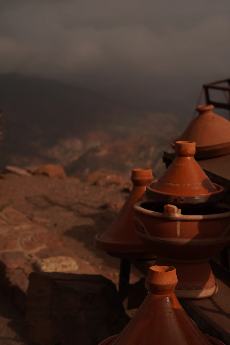 Cloche de bronze sur un sommet de l'Atlas