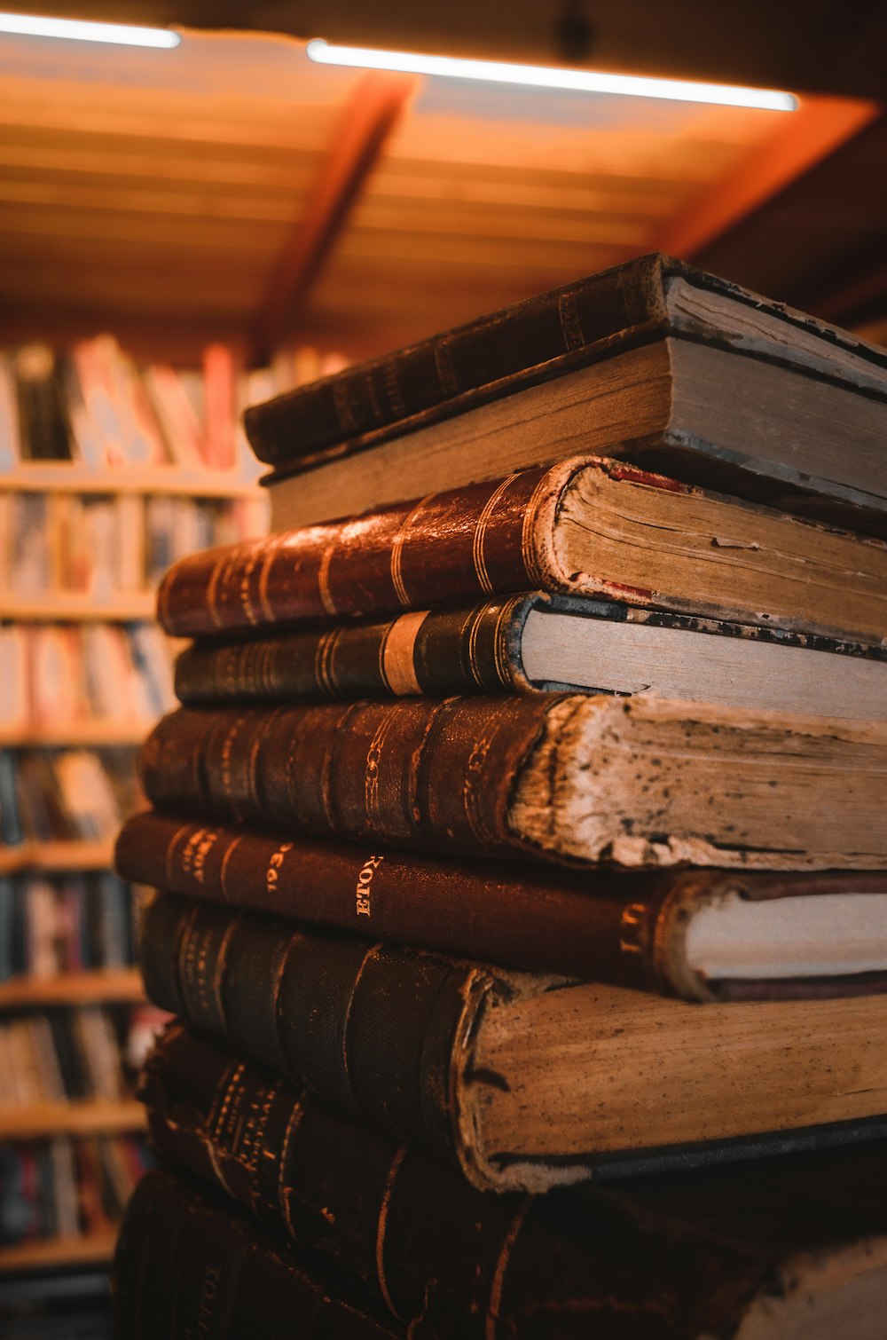 a stack of books