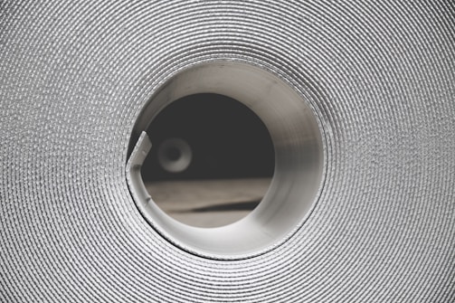 Close-up of circular material samples developed for local product packaging