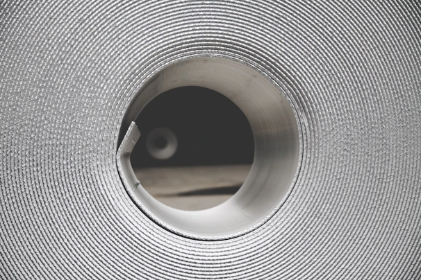 Close-up image of a flexible molybdenum nylon roll material showing texture details.