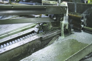 A crimping machine in action, showcasing its efficiency.