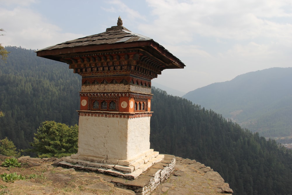 a building on a hill