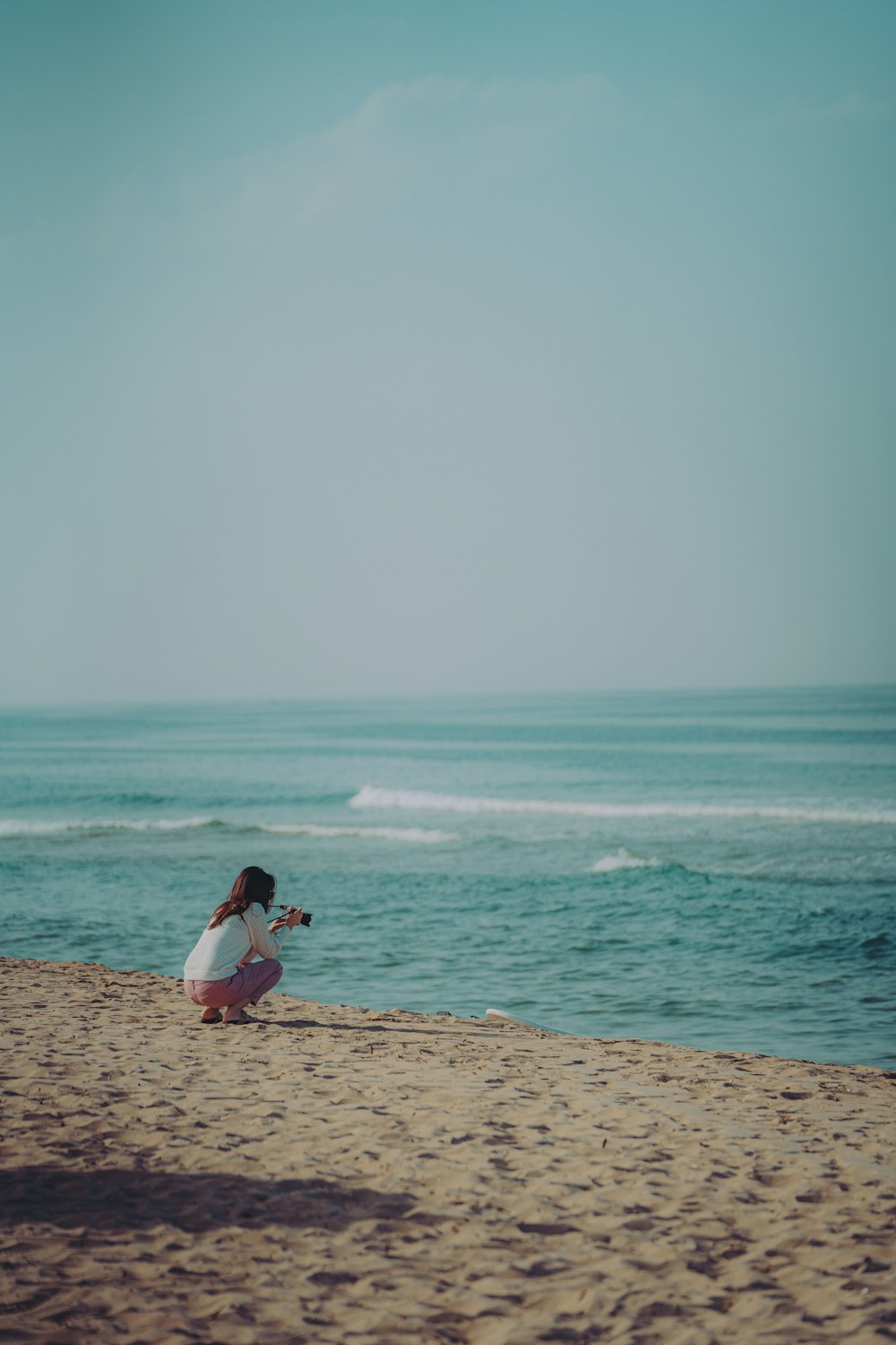 a person on a beach