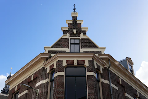 Dutch angle architectural photo with tilted horizon creating tension