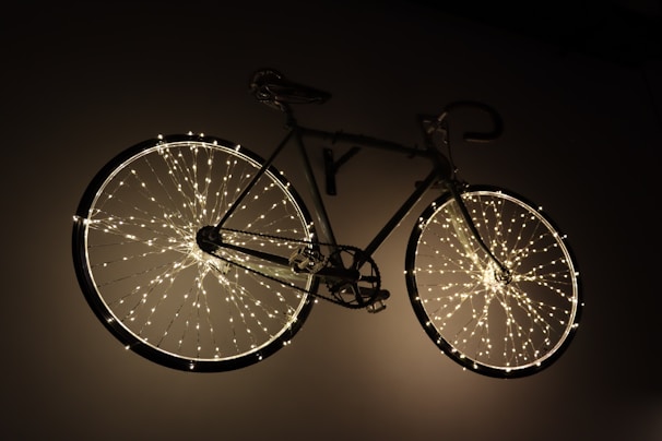 A selection of stylish bike lights.