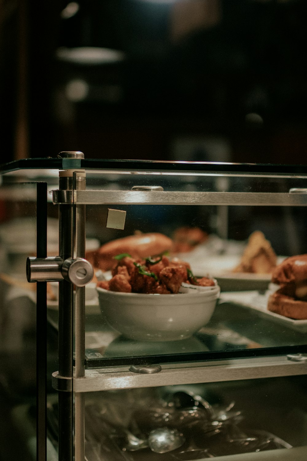 a bowl of food on a table