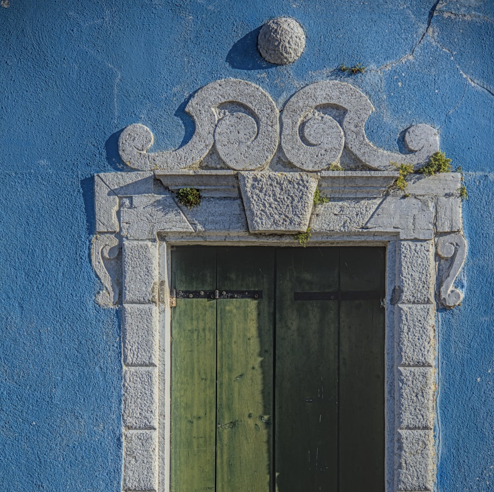 a door with a sign above it