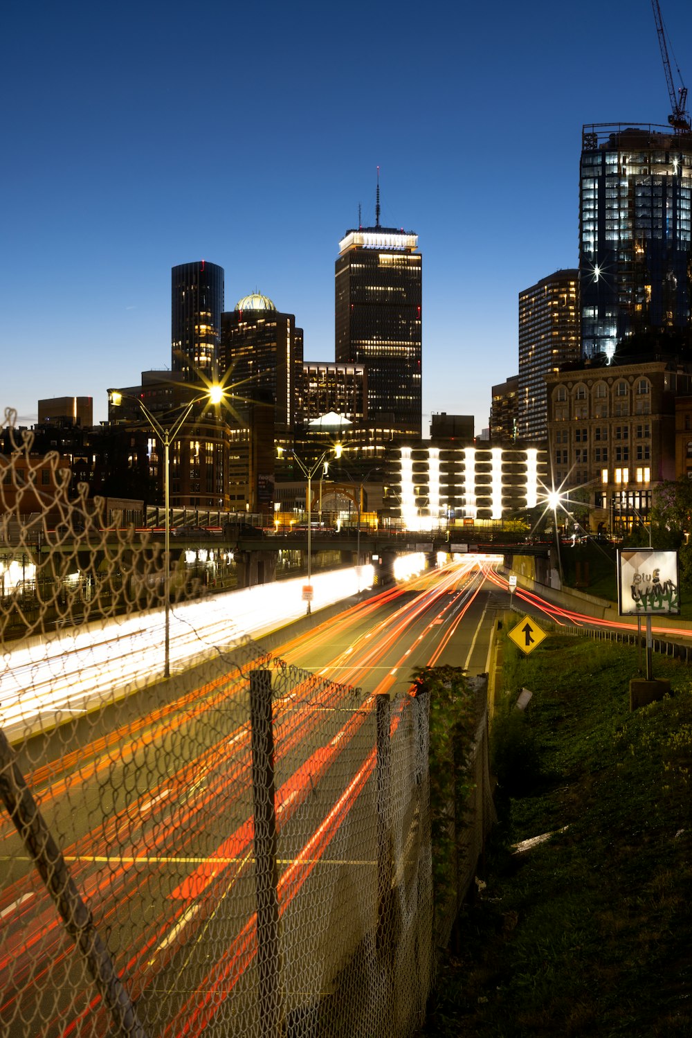 a road with buildings on either side