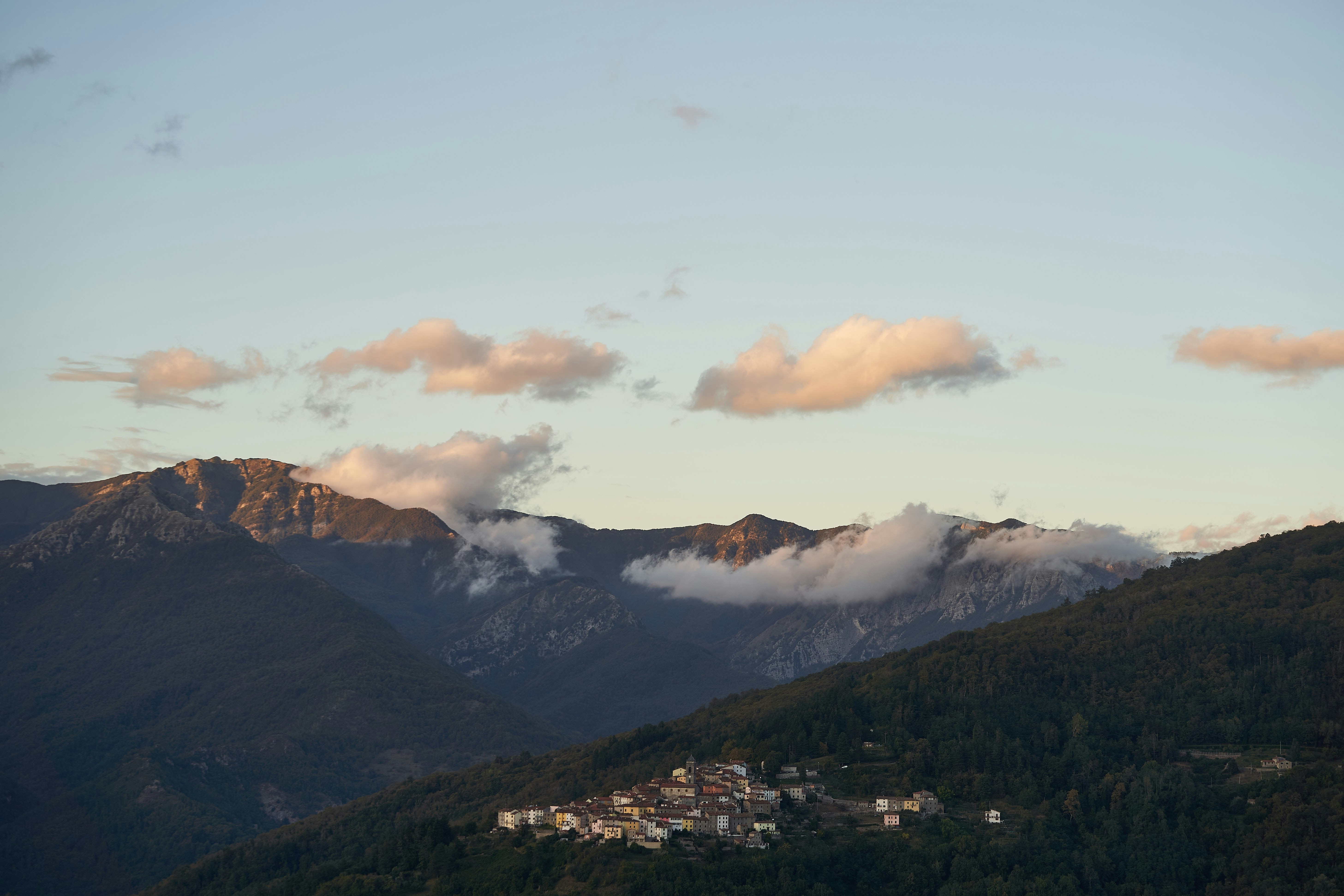 a town in the mountains